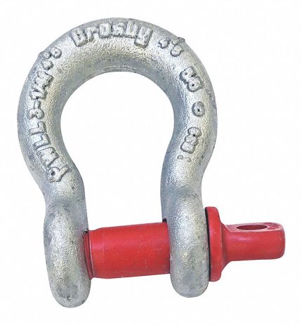 CROSBY Anchor Shackle: Anchor Shackle, 13,000 lb Working Load Limit, 2 5/16 in Compatible Sling Wd
