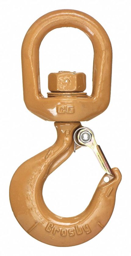 CROSBY Slip Hook: 2,000 lb Working Load Limit, 100 Hook Grade, Alloy Steel, 3/8 in Material Thick
