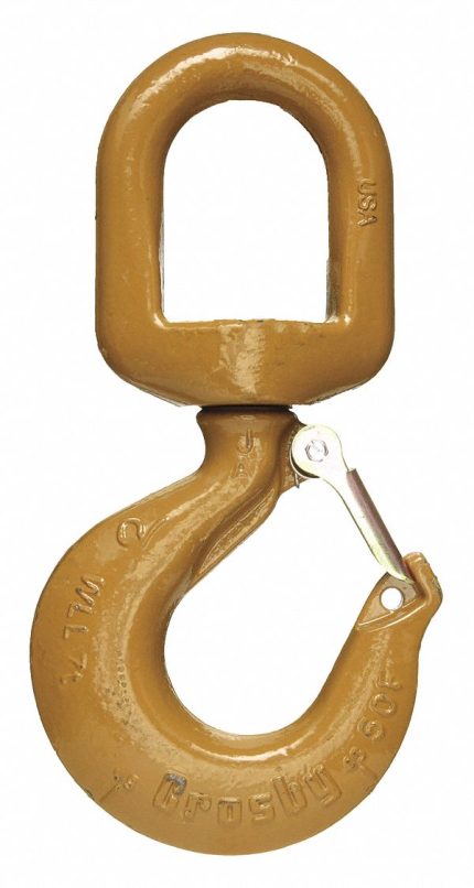 CROSBY Slip Hook: 14,000 lb Working Load Limit, 100 Hook Grade, Alloy Steel, 1 in Material Thick