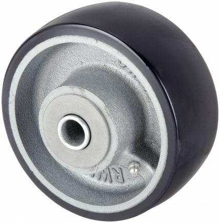 APPROVED VENDOR Caster Wheel: 4 in Wheel Dia., 2 in Wheel Wd, Polyurethane, 700 lb Load Rating, Iron