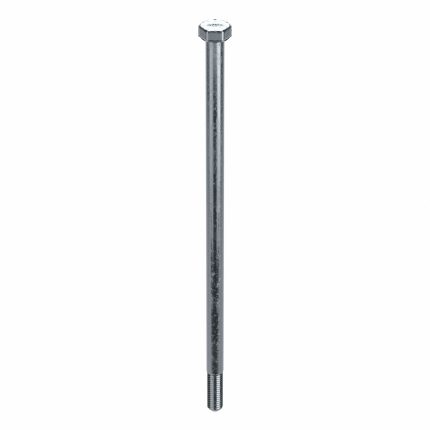 Hex Head Cap Screw: Steel, A307A, Zinc Plated, 3/8"-16, Coarse, 9 in lg, Globally Sourced, 50 PK