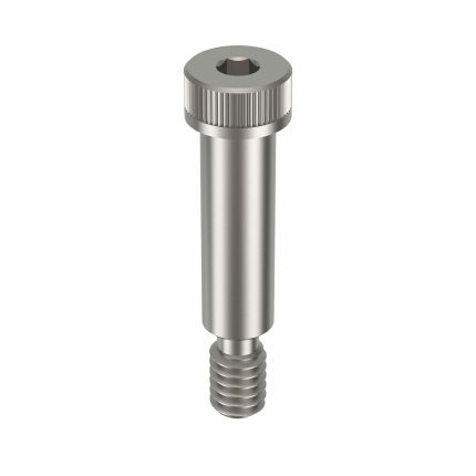 Shoulder Screw: Std Shoulder Screw, 1/4"-20 Thr Size, 7/16 in Thr Lg, 1 1/4 in Shoulder Lg, 2 PK