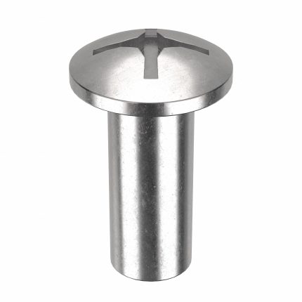 Barrel Bolt: #8-32 Thread Size, 1/2 in Brl Lg, 13/64 in Brl Dia, 316 Stainless Steel, Plain, 5 PK