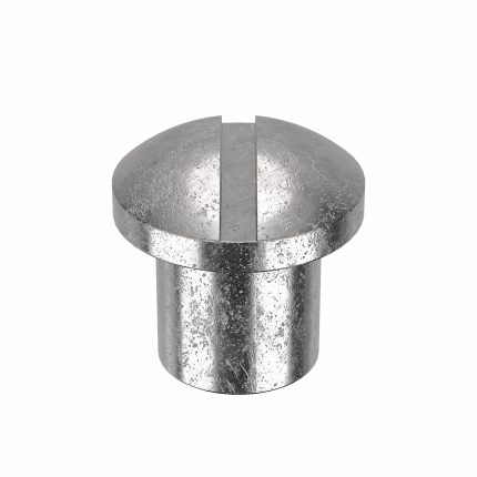 Barrel Bolt: #8-32 Thread Size, 1/4 in Brl Lg, 1/4 in Brl Dia, 18-8 Stainless Steel, Plain, 5 PK