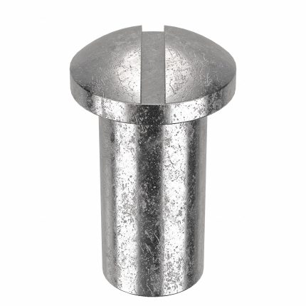 Barrel Bolt: #8-32 Thread Size, 1/2 in Brl Lg, 1/4 in Brl Dia, 18-8 Stainless Steel, Plain, 5 PK