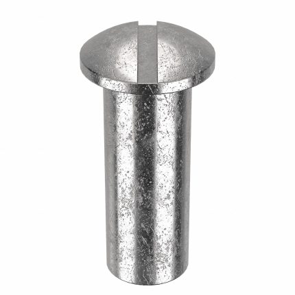Barrel Bolt: 1/4"-20 Thread Size, 1 in Brl Lg, 3/8 in Brl Dia, 18-8 Stainless Steel, Plain, 5 PK
