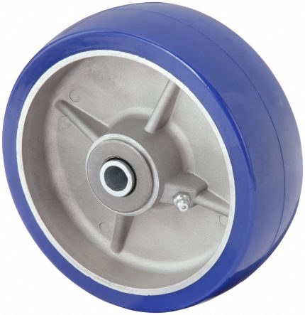 APPROVED VENDOR Caster Wheel: 6 in Wheel Dia., 2 1/2 in Wheel Wd, Polyurethane, 1,400 lb Load Rating