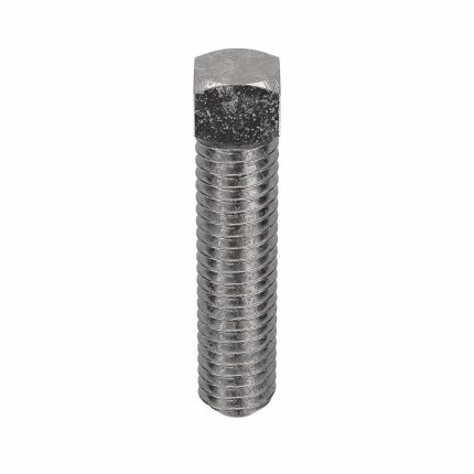 Socket Set Screw: 3/8"-16 Thread Size, 1 1/2 in Overall Lg, Cup pt, Stainless Steel, Plain, 5 PK