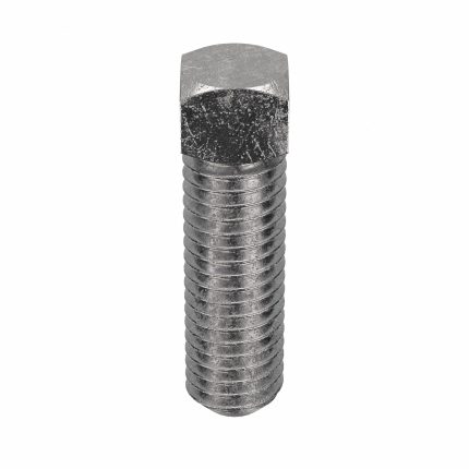 Socket Set Screw: 1/2"-13 Thread Size, 1 1/2 in Overall Lg, Cup pt, Stainless Steel, Plain, 5 PK