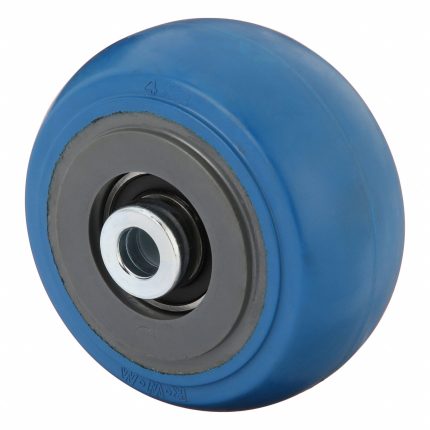 APPROVED VENDOR Caster Wheel: 4 in Wheel Dia., 2 in Wheel Wd, Rubber, 400 lb Load Rating, Nylon, Std