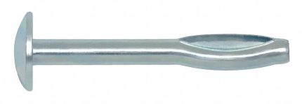 DEWALT Pre-Expanded Anchor: 1/4 in Dia, 2 1/2 in Overall Lg, Round, Steel Drive Anchors, 100 PK
