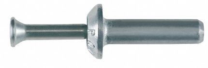 DEWALT Drive Anchor: 1/4 in Dia, 2 in Overall Lg, Round, Metal Removable Screw-Drive Anchor, 100 PK