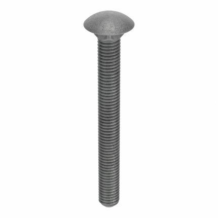 Carriage Bolt: Square, Steel, Grade 2, Hot Dipped Galvanized, 1/2"-13 Thread Size, Inch, 25 PK