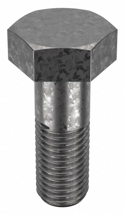 Structural Bolt: Steel, A325 Type 1, Hot Dipped Galvanized, 3/4"-10 Thread Size, 2 1/4 in lg