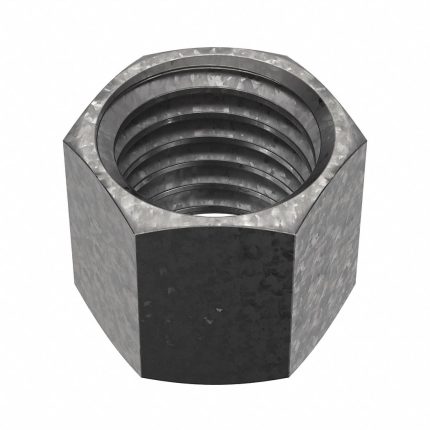 Hex Nut: 5/8"-11 Thread, 11/16 in Hex Wd, 39/64 in Hex Ht, Steel, Grade DH, 10 PK