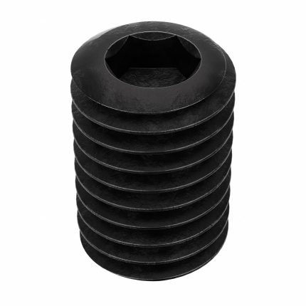 Socket Set Screw: M10x1.5 Thread Size, 16 mm Overall Lg, Cup pt, Steel, Black Oxide, Socket, 50 PK