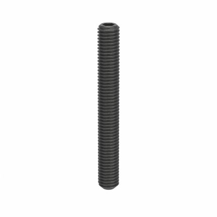 Socket Set Screw: M10x1.5 Thread Size, 80 mm Overall Lg, Cup pt, Steel, Black Oxide, Socket, 50 PK