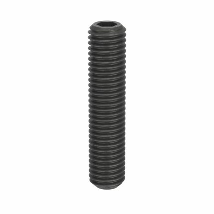 Socket Set Screw: M12x1.75 Thread Size, 55 mm Overall Lg, Cup pt, Steel, Black Oxide, Socket, 50 PK
