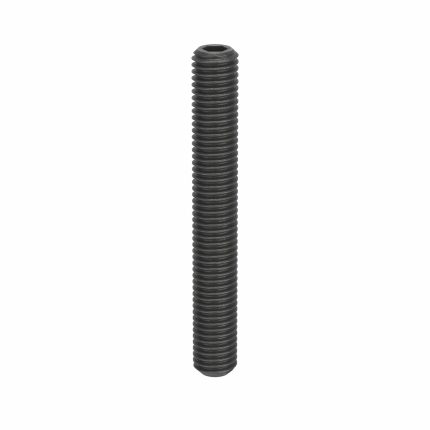 Socket Set Screw: M12x1.75 Thread Size, 90 mm Overall Lg, Cup pt, Steel, Black Oxide, Socket, 50 PK