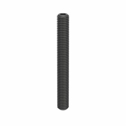 Socket Set Screw: M12x1.75 Thread Size, 100 mm Overall Lg, Cup pt, Steel, Black Oxide, Socket, 25 PK