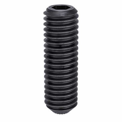 Socket Set Screw: M5x0.8 Thread Size, 16 mm Overall Lg, Knurled Cup pt, Alloy Steel, Socket, 100 PK