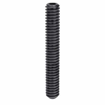 Socket Set Screw: 1/4"-20 Thread Size, 1 3/4 in Overall Lg, Flat pt, Alloy Steel, Socket, 100 PK