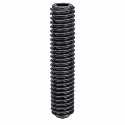Socket Set Screw: 5/16"-18 Thread Size, 1 1/2 in Overall Lg, Flat pt, Alloy Steel, Socket, 100 PK