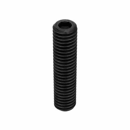 Socket Set Screw: 7/16"-14 Thread Size, 2 in Overall Lg, Cup pt, Alloy Steel, Black Oxide, 10 PK