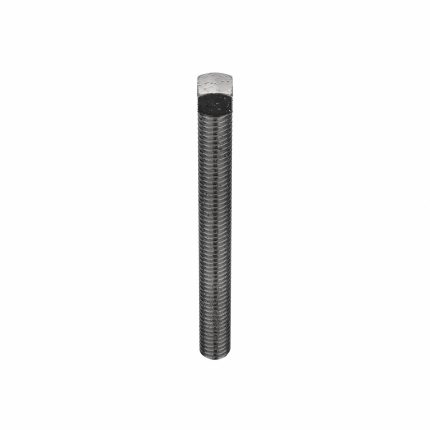 Socket Set Screw: 3/8"-16 Thread Size, 4 in Overall Lg, Cup pt, Steel, Plain, External Square, 10 PK
