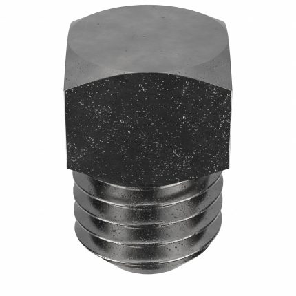 Socket Set Screw: 5/8"-11 Thread Size, 1 in Overall Lg, Cup pt, Steel, Plain, External Square, 10 PK