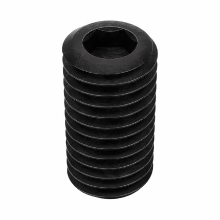 Socket Set Screw: 5/8"-11 Thread Size, 1 1/4 in Overall Lg, Cup pt, Alloy Steel, Black Oxide, 10 PK