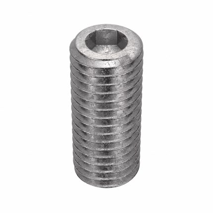 Socket Set Screw: M12x1.75 Thread Size, 30 mm Overall Lg, Cup pt, Stainless Steel, Plain, 50 PK
