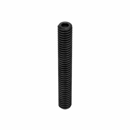 Socket Set Screw: #8-32 Thread Size, 1 1/4 in Overall Lg, Cup pt, Alloy Steel, Black Oxide, 100 PK