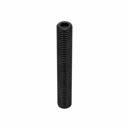 Socket Set Screw: 1/4"-28 Thread Size, 1 3/4 in Overall Lg, Cup pt, Alloy Steel, Black Oxide, 100 PK