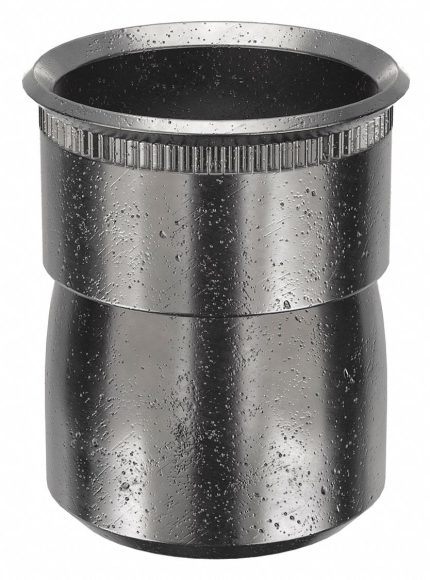 Rivet Nut: #10-32 Thread Size, 3/8 in Overall Lg, 9/32 in Insert Dia, Round, Steel, Steel, 100 PK