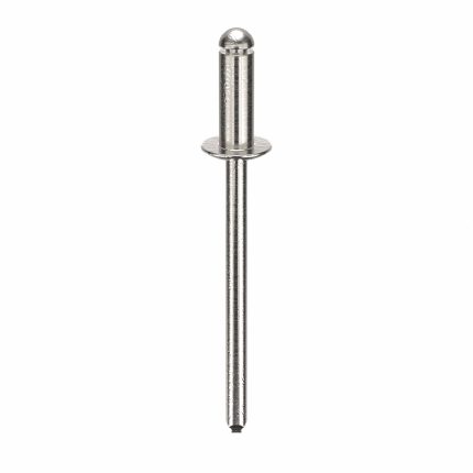 Blind Rivet,1 7/16 in L,1/8 in dia,PK500: Inch, 1 7/16 in Overall Lg, 11/32 in Body Lg, Dome, 500 PK