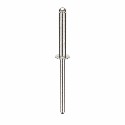 Blind Rivet,2 9/40" L,0.156" dia,PK500: Inch, 2 7/32 in Overall Lg, 59/64 in Body Lg, Dome, 500 PK