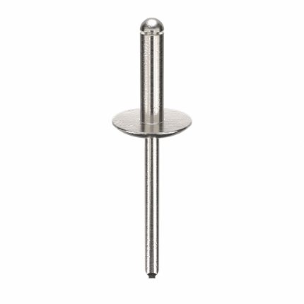 Blind Rivet,2 1/24" L,0.188" dia,PK250: Inch, 2 3/64 in Overall Lg, 45/64 in Body Lg, Plain, 250 PK