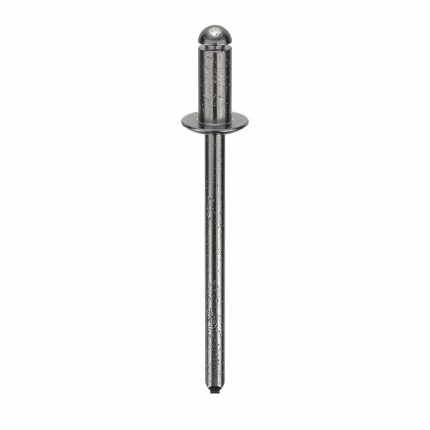 Blind Rivet,1 3/8 in L,1/8 in dia,PK500: Inch, 1 3/8 in Overall Lg, 9/32 in Body Lg, Dome, 500 PK