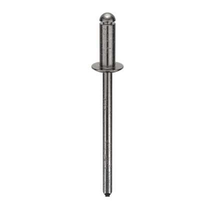 Blind Rivet,1 7/16 in L,1/8 in dia,PK500: Inch, 1 7/16 in Overall Lg, 11/32 in Body Lg, Dome, 500 PK
