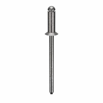 Blind Rivet,1 42/97" L,1/8" dia,PK500: Inch, 1 7/16 in Overall Lg, 11/32 in Body Lg, Steel, 500 PK