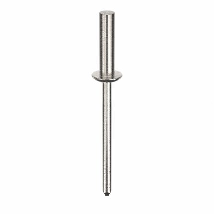 Blind Rivet,1 47/50" L,0.156" dia,PK500: Inch, 1 15/16 in Overall Lg, 5/8 in Body Lg, Dome, 500 PK