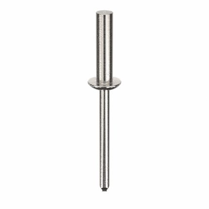 Blind Rivet,2 1/9" L,0.188" dia,PK250: Inch, 2 7/64 in Overall Lg, 25/32 in Body Lg, Dome, 250 PK