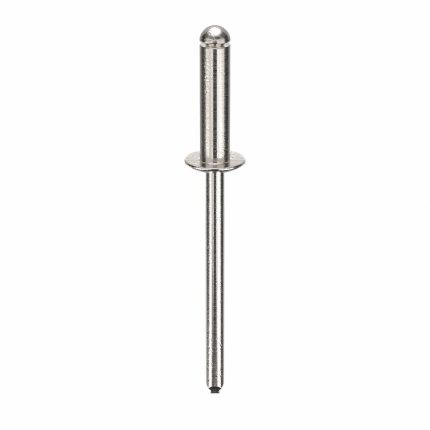 Blind Rivet,1.898" L,0.156" dia,PK500: Inch, 1 57/64 in Overall Lg, 19/32 in Body Lg, Dome, 500 PK