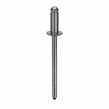 Blind Rivet,1.423" L,0.125" dia,PK500: Inch, 1 27/64 in Overall Lg, 21/64 in Body Lg, Dome, 500 PK
