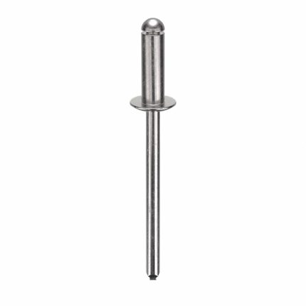 Blind Rivet,1.772" L,0.156" dia,PK500: Inch, 1 49/64 in Overall Lg, 15/32 in Body Lg, Dome, 500 PK