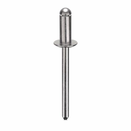 Blind Rivet,1.747" L,0.188" dia,PK250: Inch, 1 3/4 in Overall Lg, 7/16 in Body Lg, Dome, 250 PK