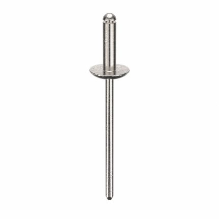 Blind Rivet,1.764" L,0.125" dia,PK500: Inch, 1 49/64 in Overall Lg, 29/64 in Body Lg, Plain, 500 PK