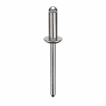 Blind Rivet,2 in L,0.188 in dia,PK250: Inch, 2 in Overall Lg, 37/64 in Body Lg, Structural, 250 PK