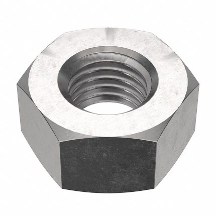 Hex Nut: 3/4"-10 Thread, 1 7/64 in Hex Wd, 41/64 in Hex Ht, Stainless Steel, 316, Plain
